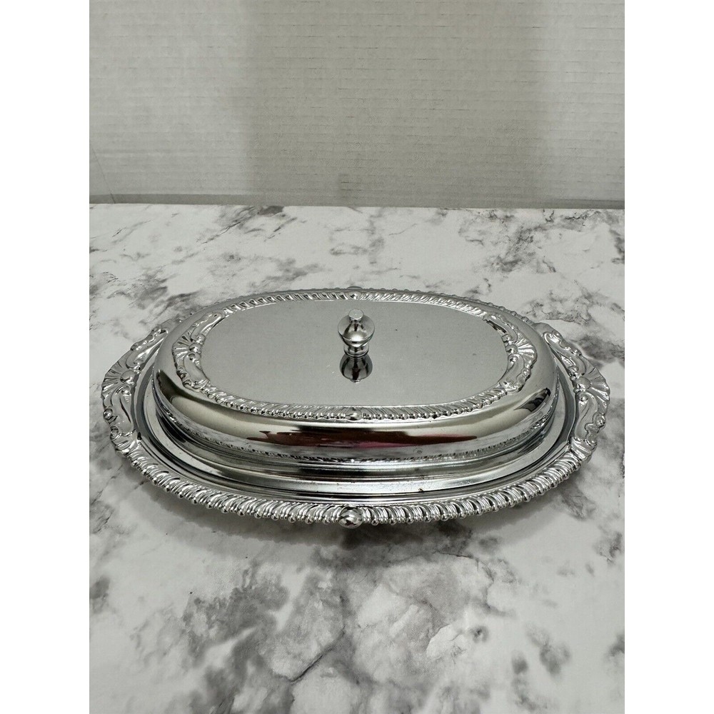 Vintage 1960’s Danny Wilson Original  Chrome Plated Butter Dish